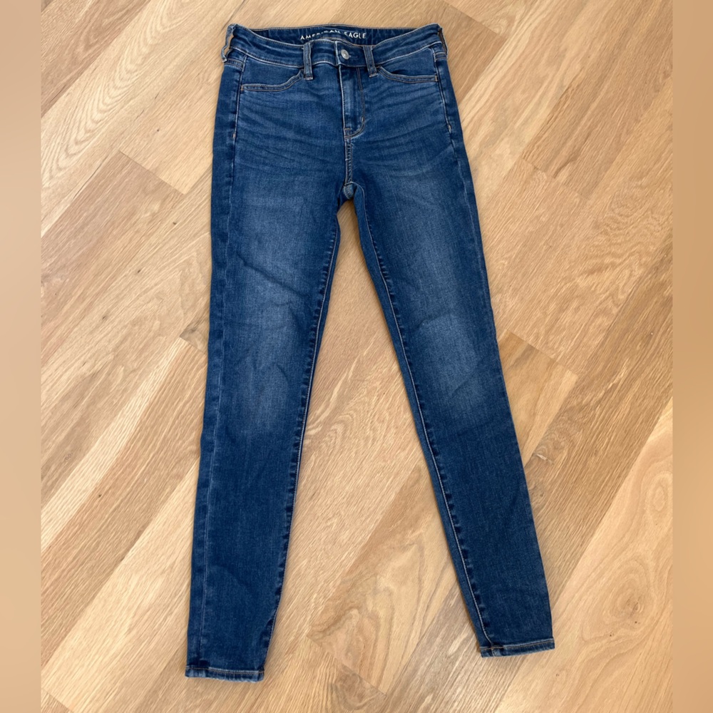 American Eagle Outfitters Dark Blue Skinny Jeans